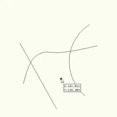 Animiertes Trimmen und Löschen von Linien in einer CAD-Arbeitsfläche